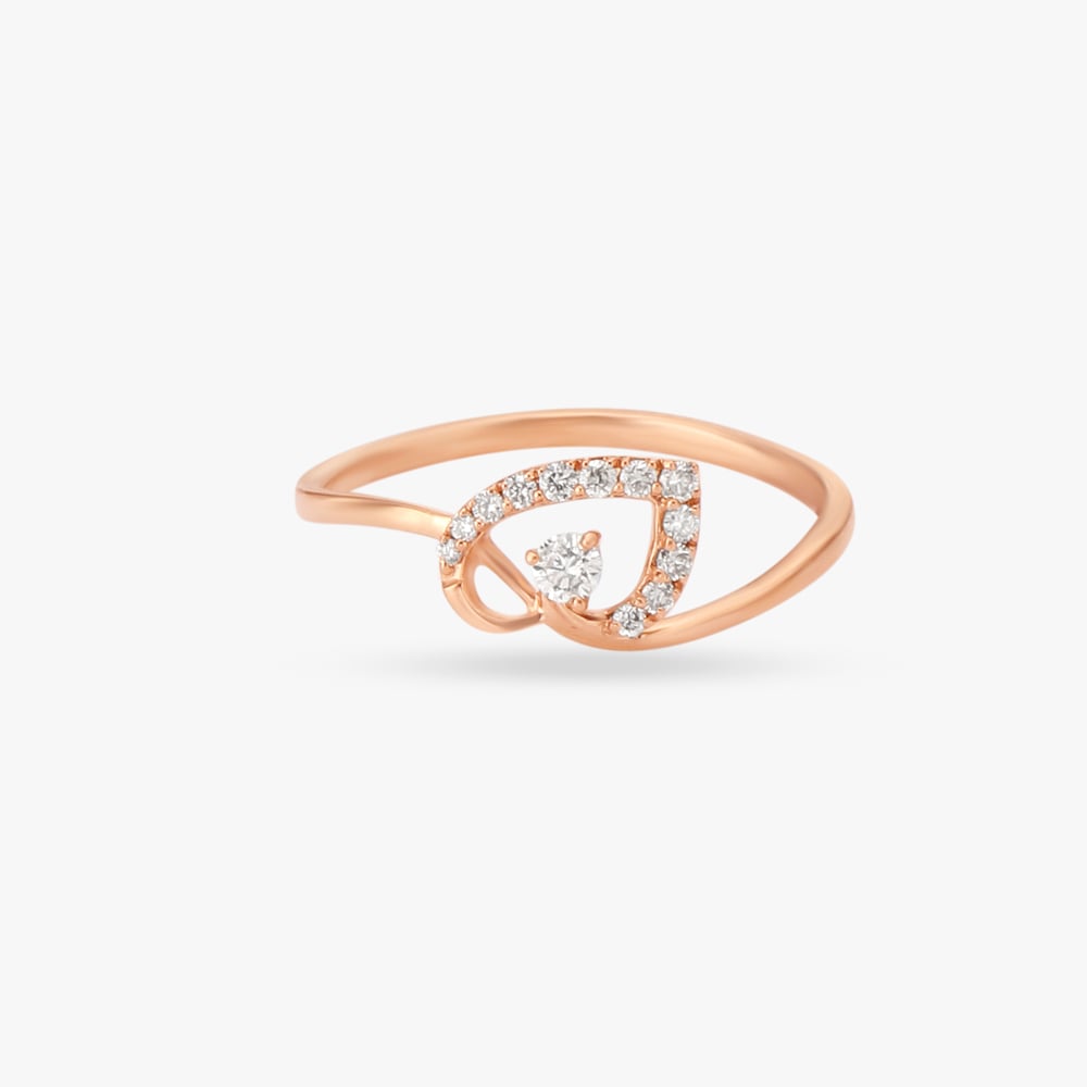 Leaf Allure Diamond Ring