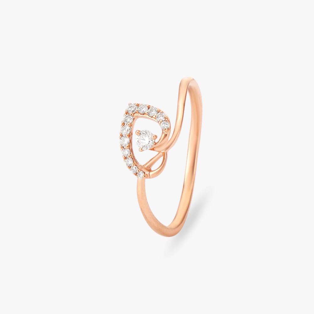 Leaf Allure Diamond Ring